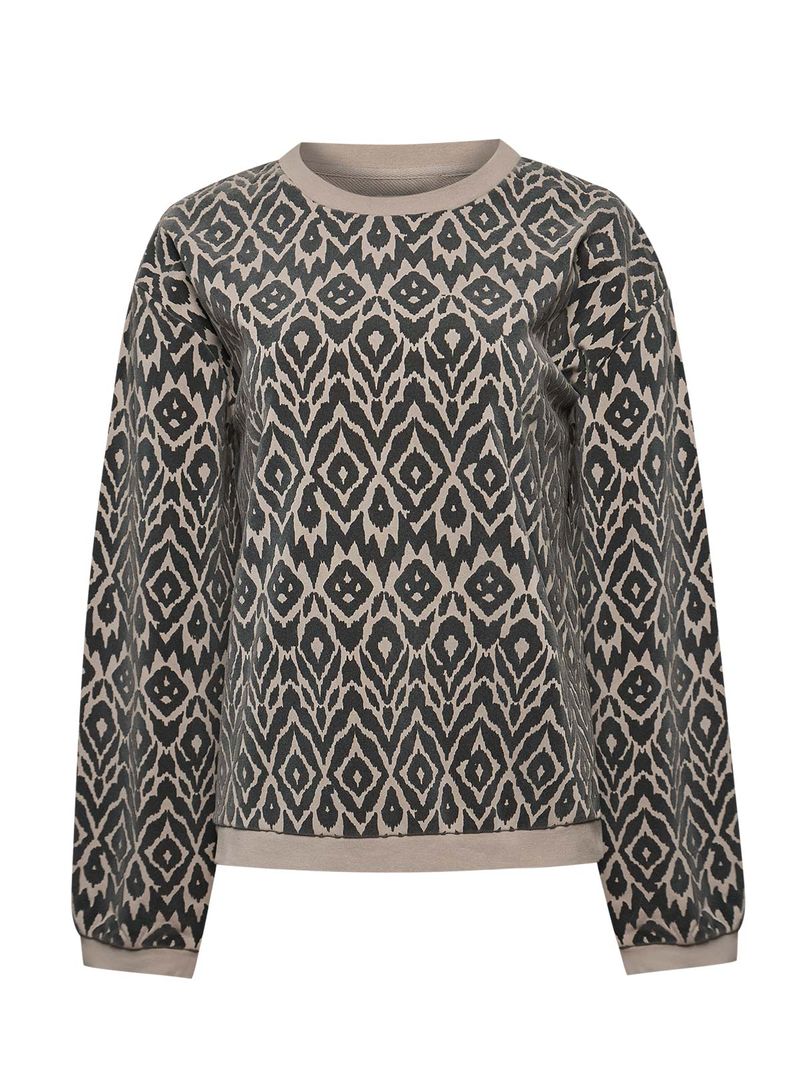 Polerón Algodón Orgánico Mujer North Gris Rockford