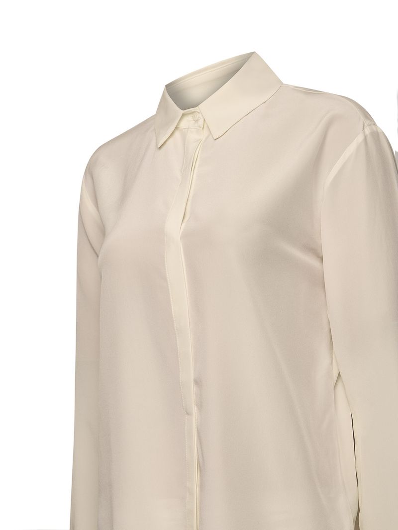 Blusa Seda Mujer Rose Blanco Rockford