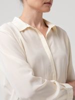 Blusa Seda Mujer Rose Blanco Rockford