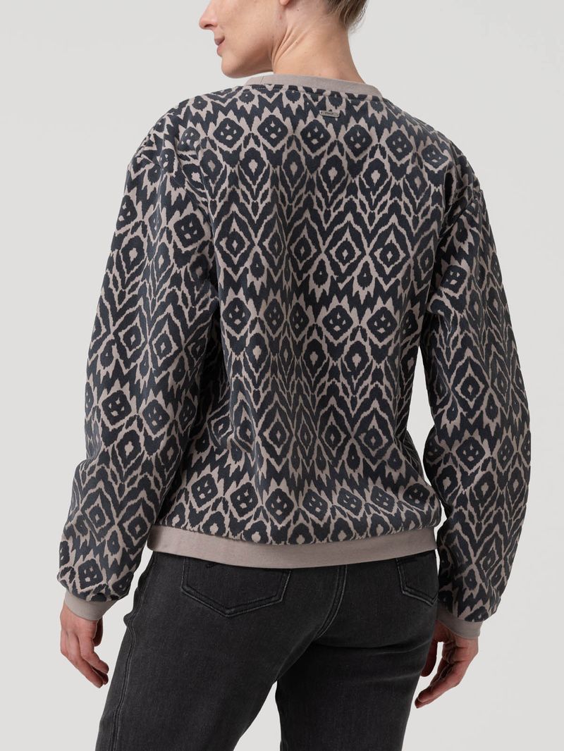 Polerón Algodón Orgánico Mujer North Gris Rockford