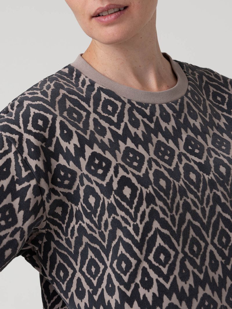 Polerón Algodón Orgánico Mujer North Gris Rockford