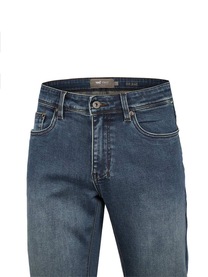 Jeans Algodón Reciclado Hombre Five Azul Rockford