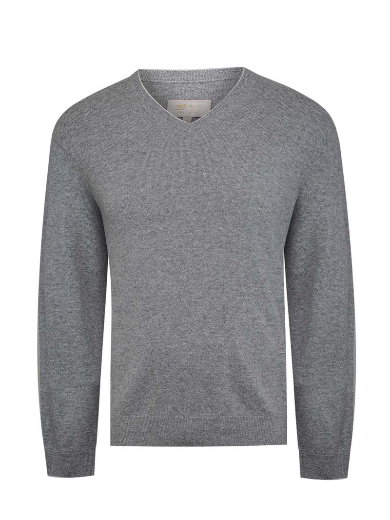 Sweater Cashemira Hombre Cash V Gris Rockford
