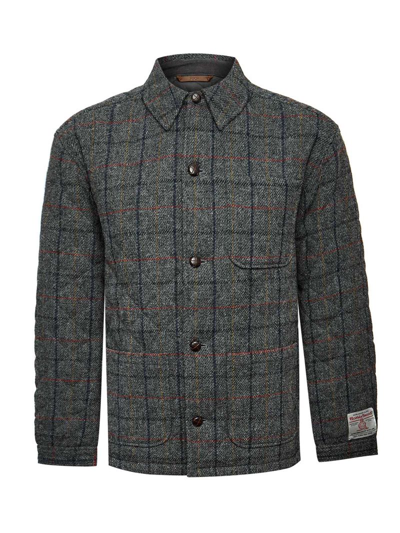 Chaqueta Lana Hombre Harris Azul Rockford