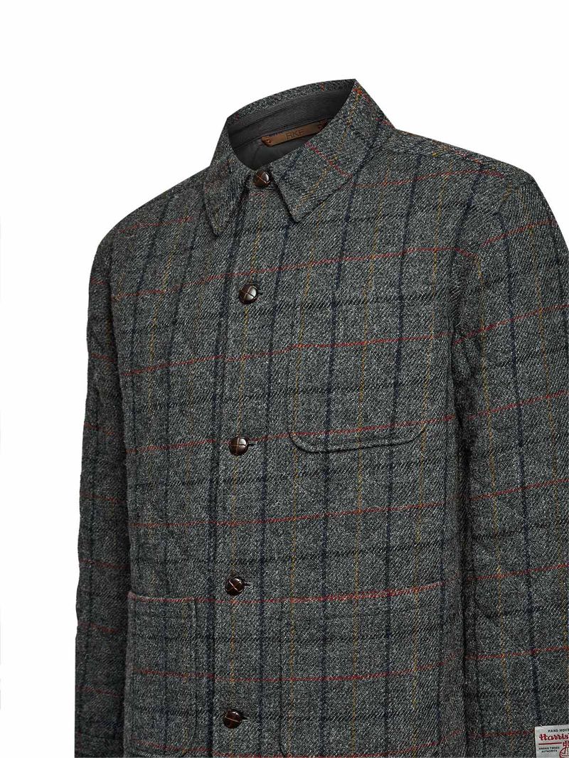 Chaqueta Lana Hombre Harris Azul Rockford