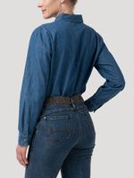 Blusa Algodón Mujer Blume Azul Rockford