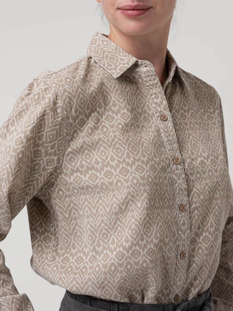 Blusa Algodón Mujer Genario Beige Rockford