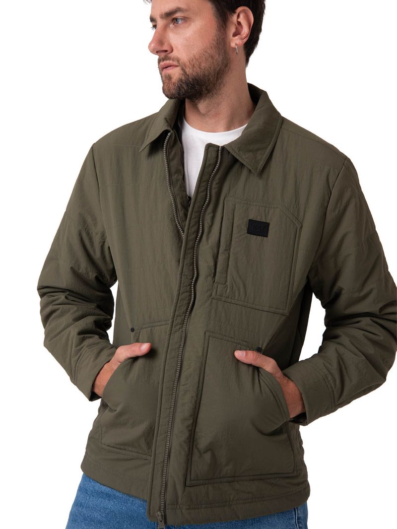 Chaqueta Manga Larga Hombre Work Jacket Verde Cat