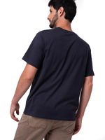 Polera Manga Corta Hombre Small Logo Azul CAT