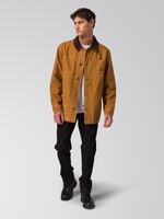 Chaqueta Manga Larga Hombre Canvas Chore Café Cat