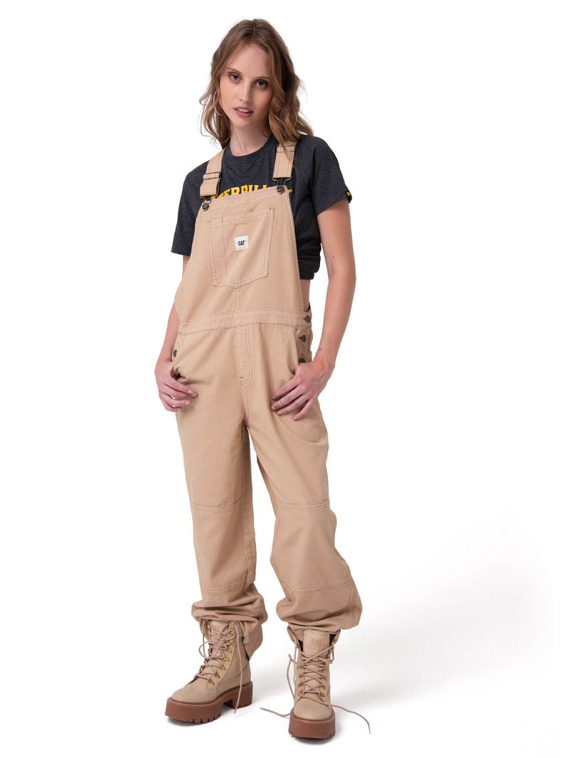 Jardinera Mujer Canvas Heritage Beige Cat