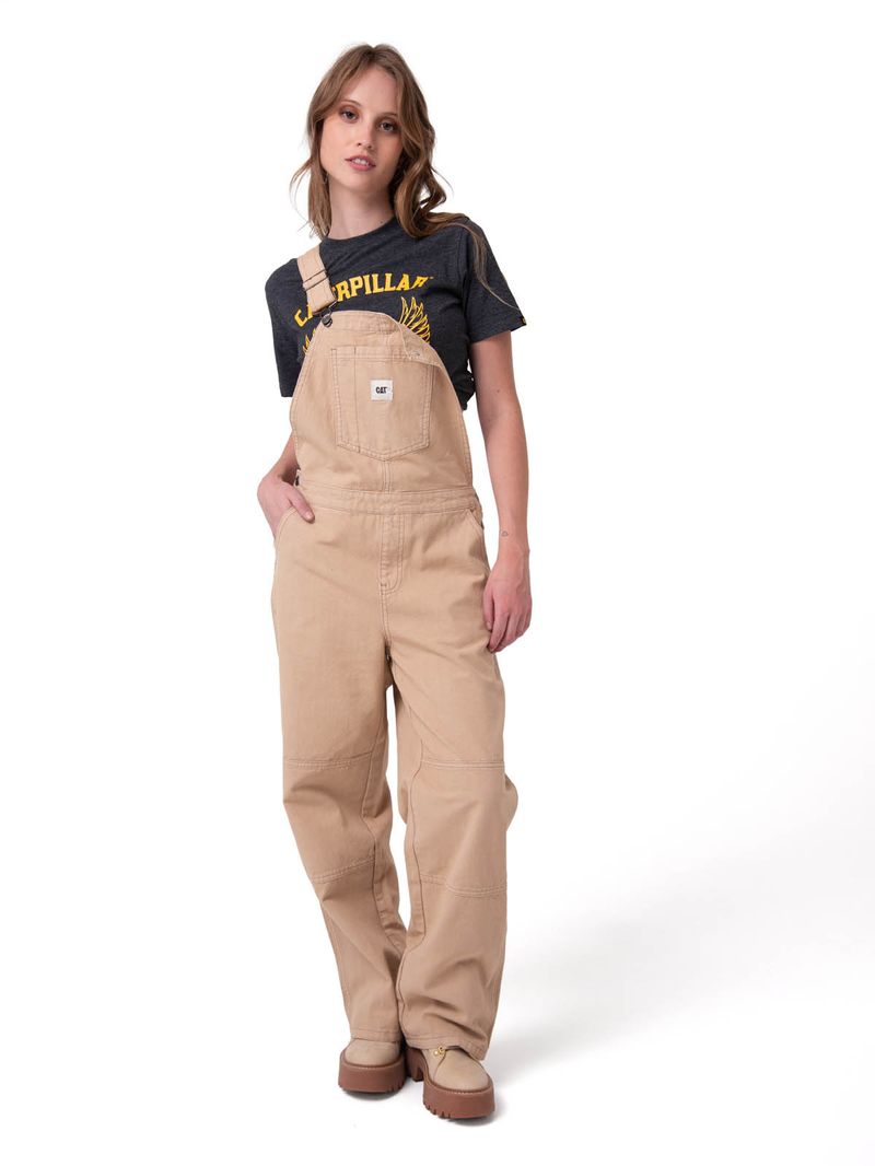 Jardinera Mujer Canvas Heritage Beige Cat