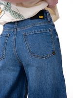 Jeans Wide Leg Mujer Denim Azul Cat