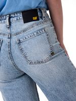 Jeans Wide Leg Mujer Denim Azul Claro Cat