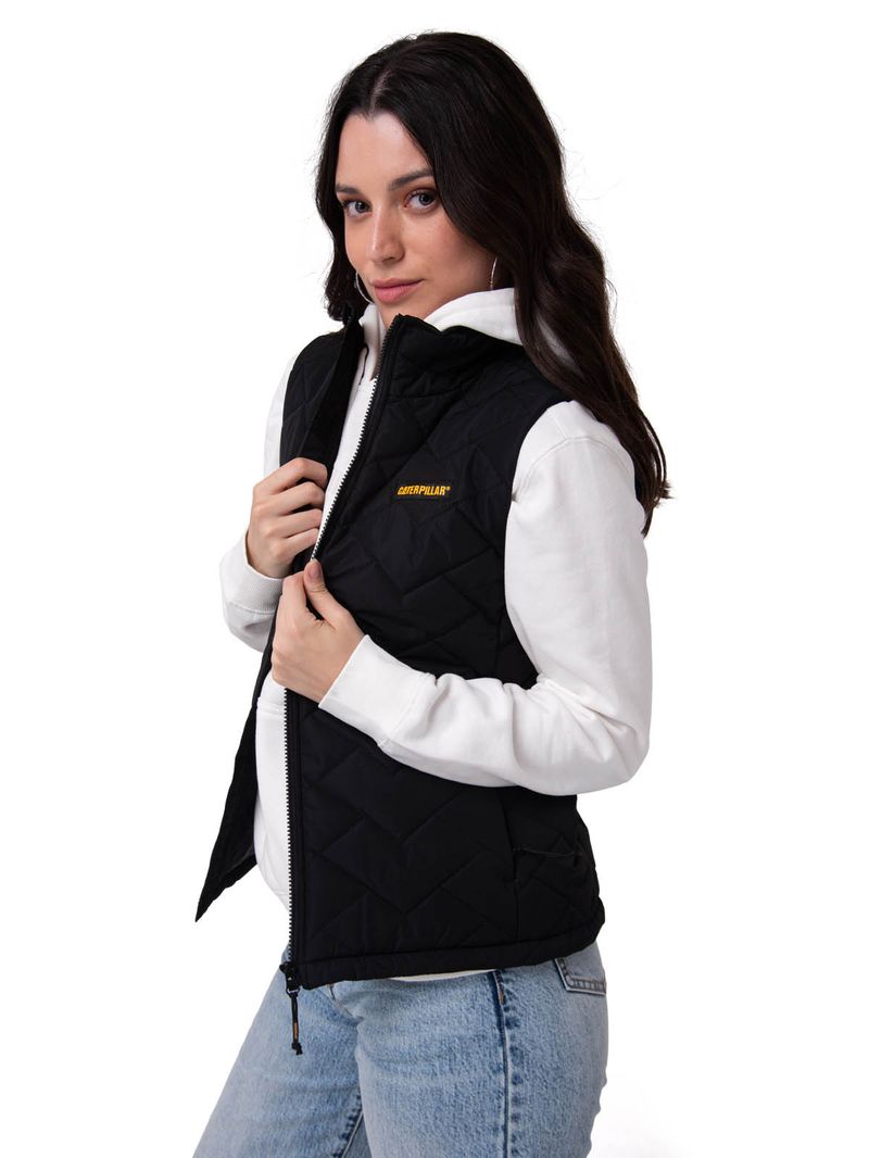 Parka Sin Mangas Mujer Mediumweight Negro CAT