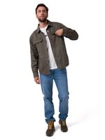 Chaqueta Manga Larga Hombre Twill Overshirt Verde Cat