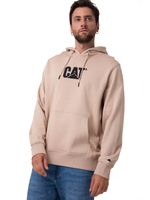 Polerón Con Gorro Hombre Logo Beige Cat
