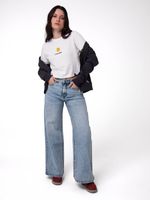 Polerón Con Gorro Mujer Patch Full Zip Negro Cat