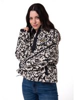 Polar Manga Larga Mujer RELAXED HALF ZIP Blanco y Negro Cat