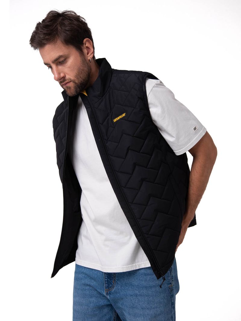 Parka Sin Mangas Hombre Mediumweight Insulated Negro Cat