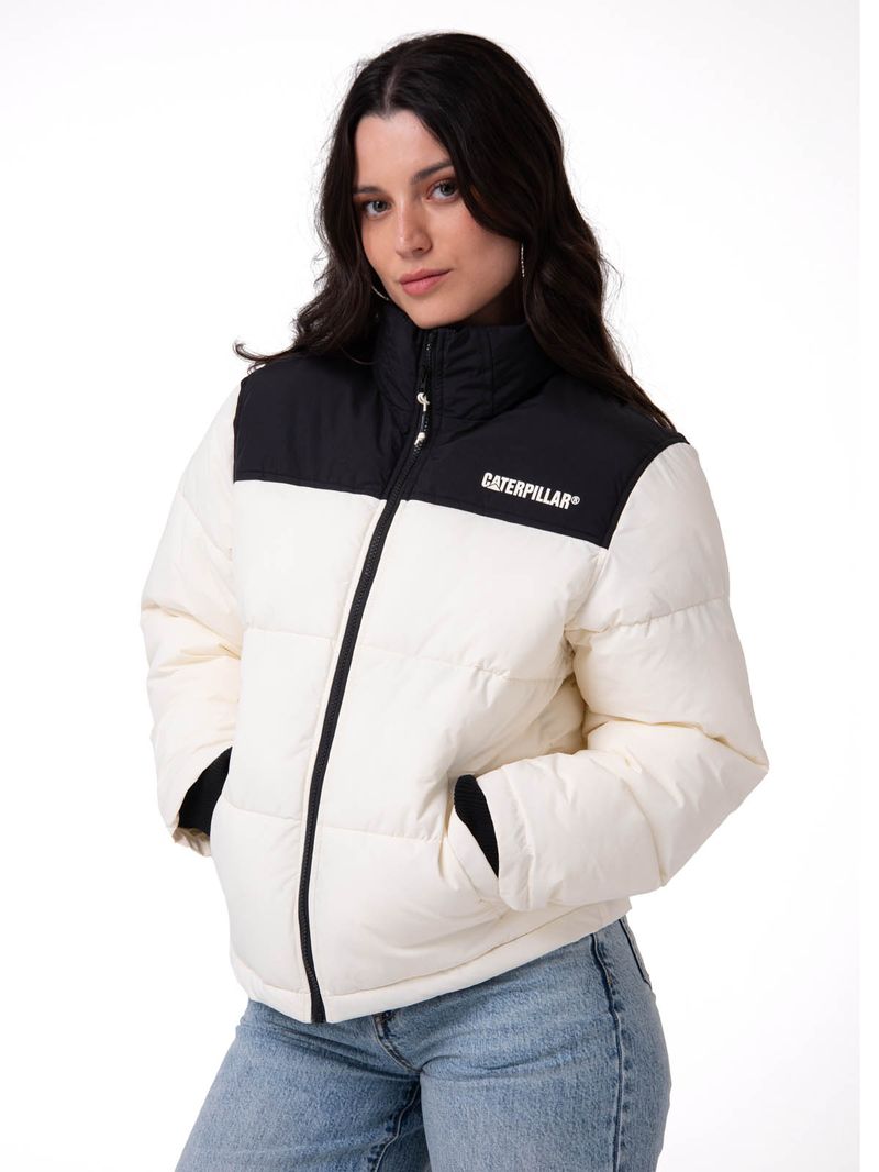 Parka Manga Larga Mujer Heavyweight Insulation Blanco CAT