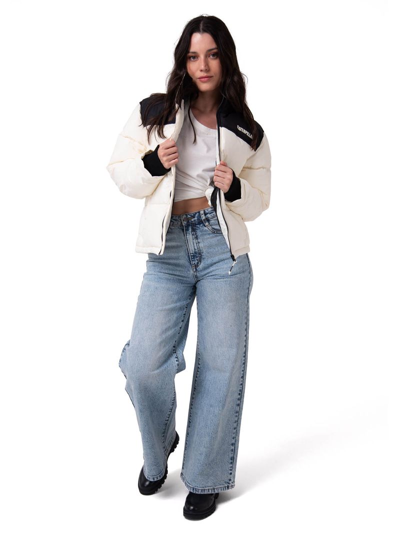 Parka Manga Larga Mujer Heavyweight Insulation Blanco CAT