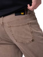 Jeans Rectos Mujer Confort Café Claro Cat