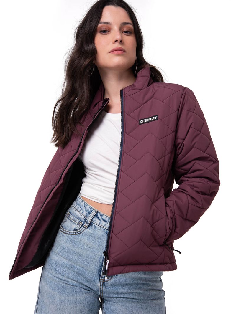 Parka Manga Larga Mujer Mediumweight Insulation Burdeo CAT