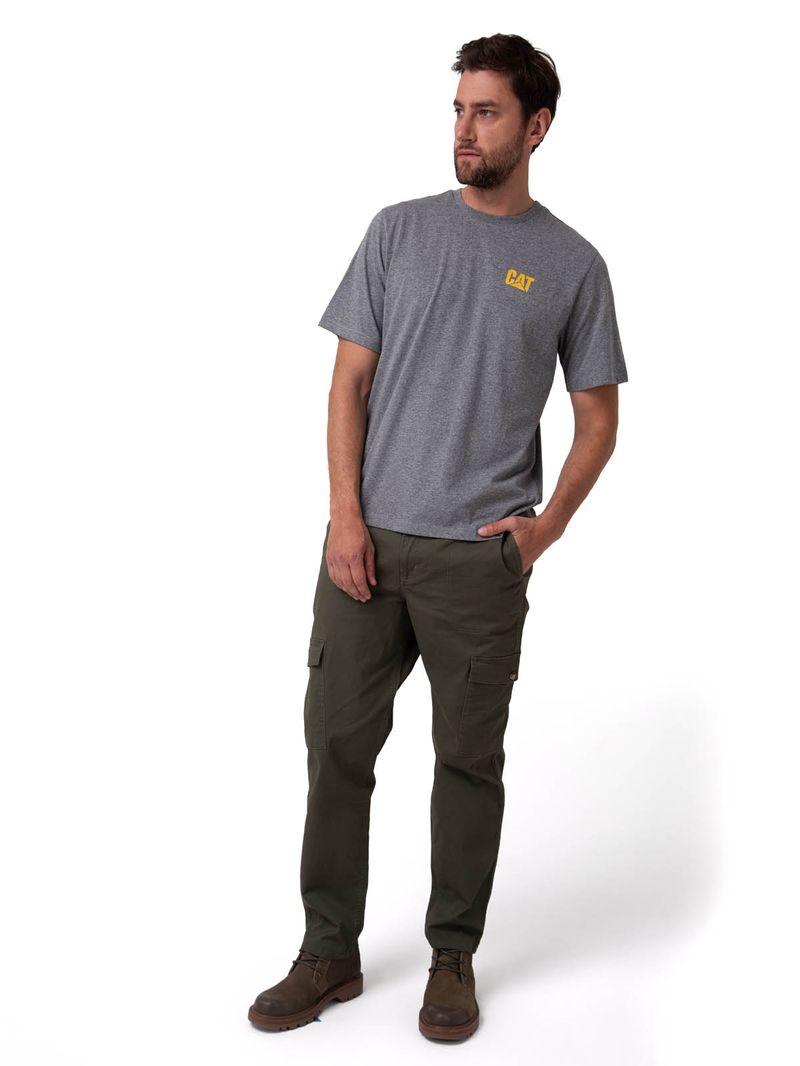 Pantalón Hombre Cargo Slim Verde Cat