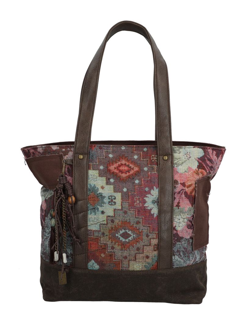 Cartera Textil Mujer Fauii Tote Café Rockford