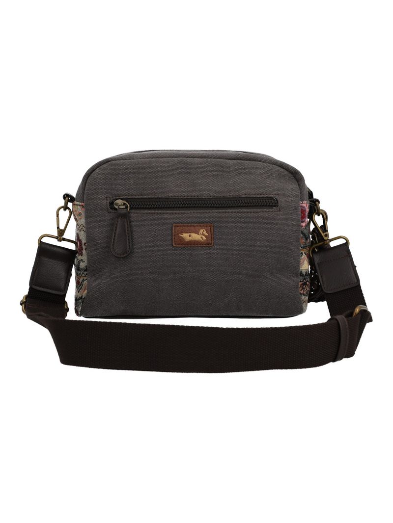 Cartera Textil Mujer Kaur Cross Gris Rockford