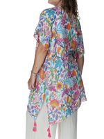 Salida De Baño Mujer Az Pareo Flores Multicolor Azaleia