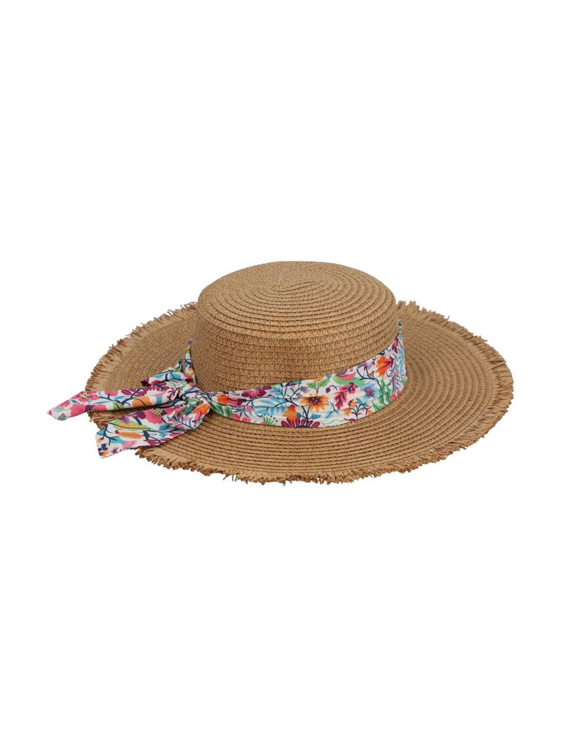 Gorro Mujer Az Hat Flores Café Azaleia