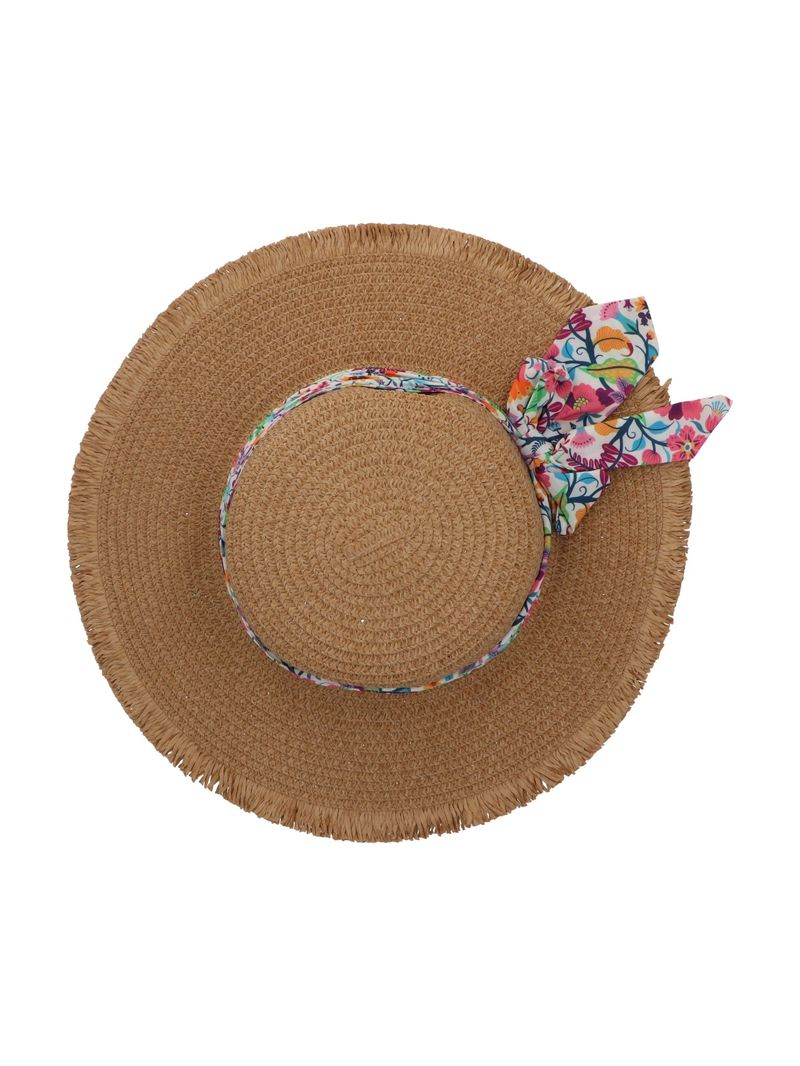 Gorro Mujer Az Hat Flores Café Azaleia