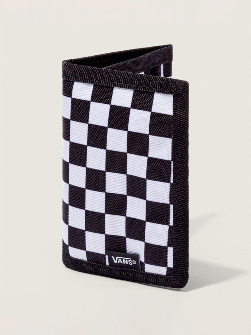 Billetera Slipped Black-White Check