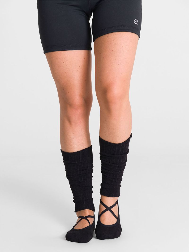 Calcetin Mujer Strap Grip Long Negro Bsoul