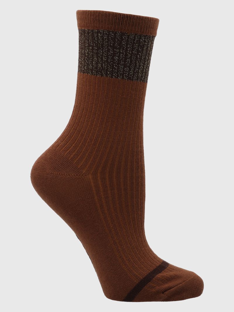 Calcetin Lurex Café Bsoul