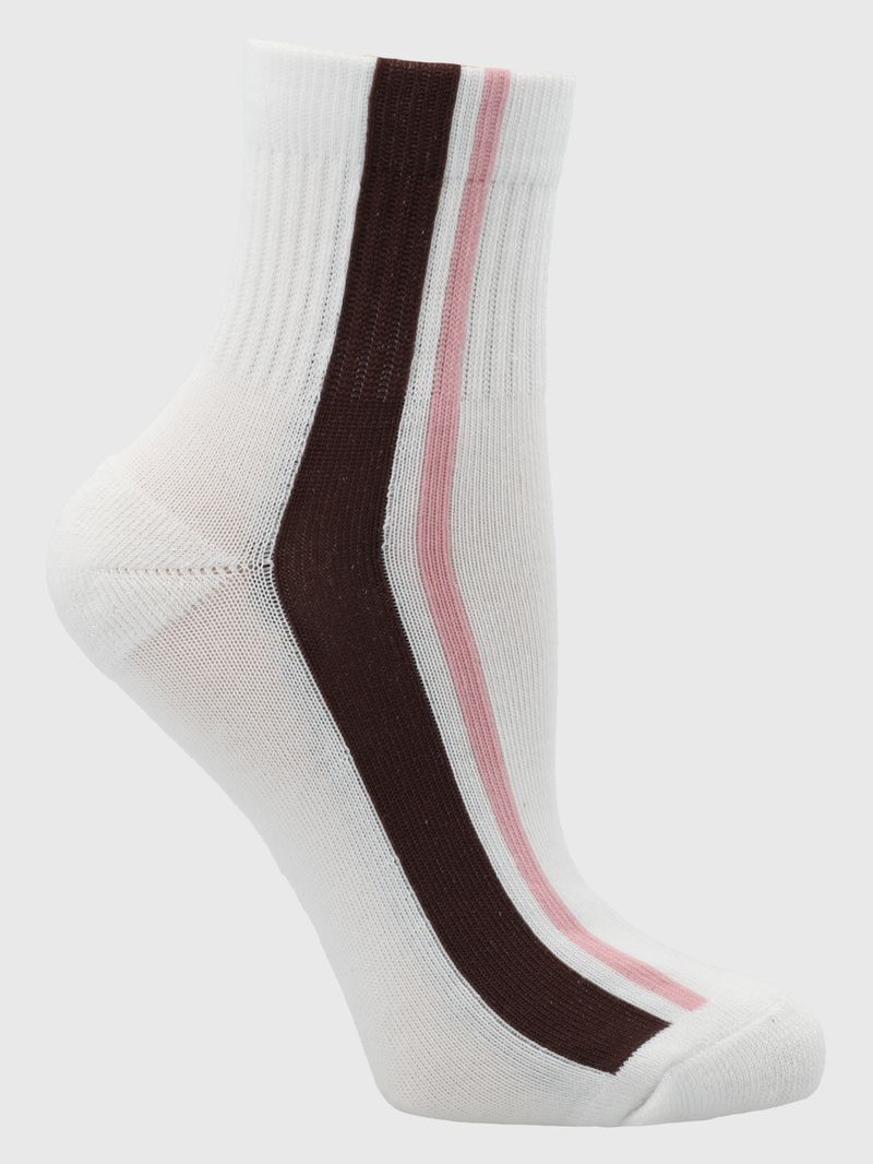 Calcetines 2 Pack Lia Wine/White Bsoul