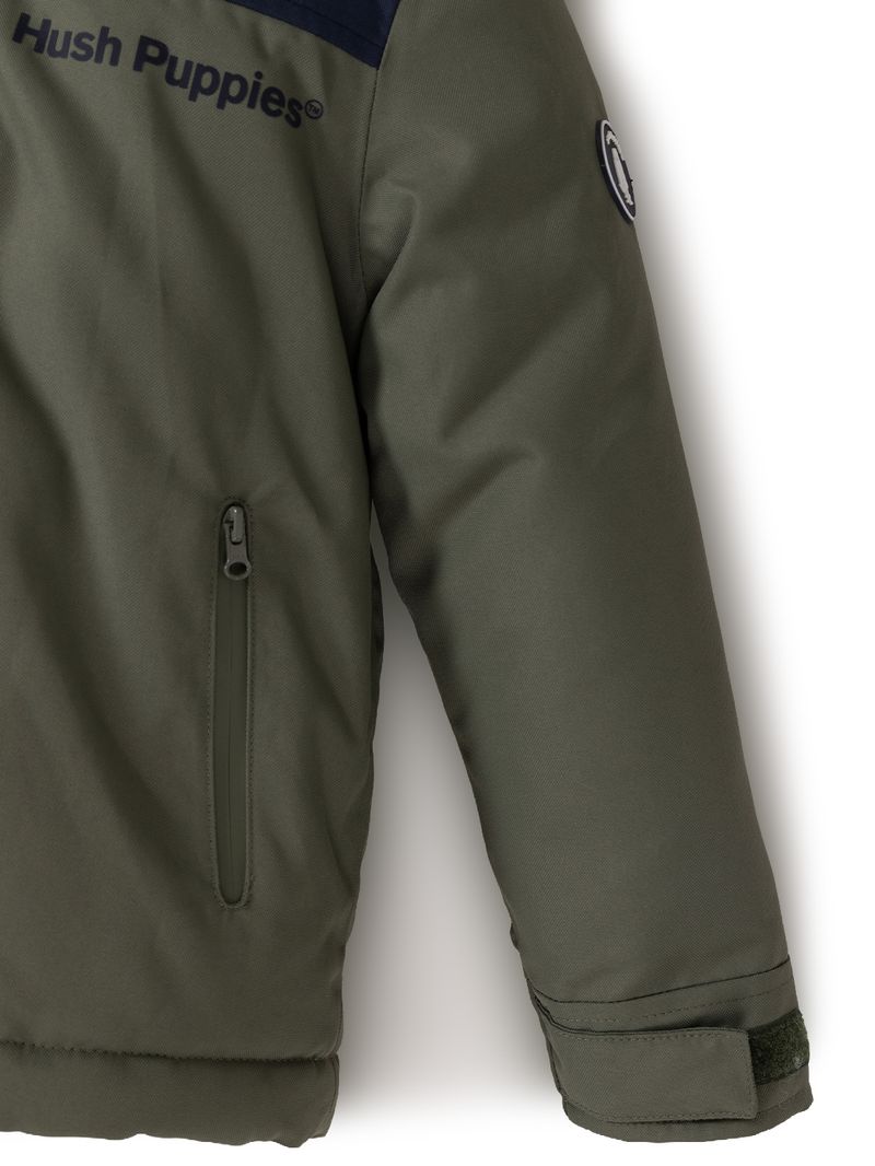 Parka Waterproof Niño Silvestre Verde