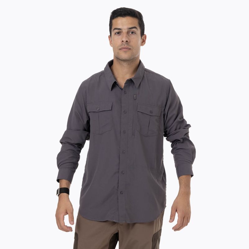 Camisa Manga Larga Hombre Kuskov Gris Merrell