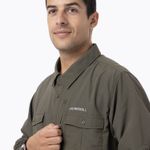 Camisa Manga Larga Hombre Kuskov Verde Merrell
