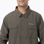 Camisa Manga Larga Hombre Kuskov Verde Merrell