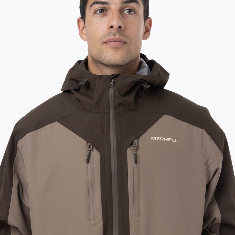 Impermeable Hombre Arkaon Hardshell Multicolor Café Merrell