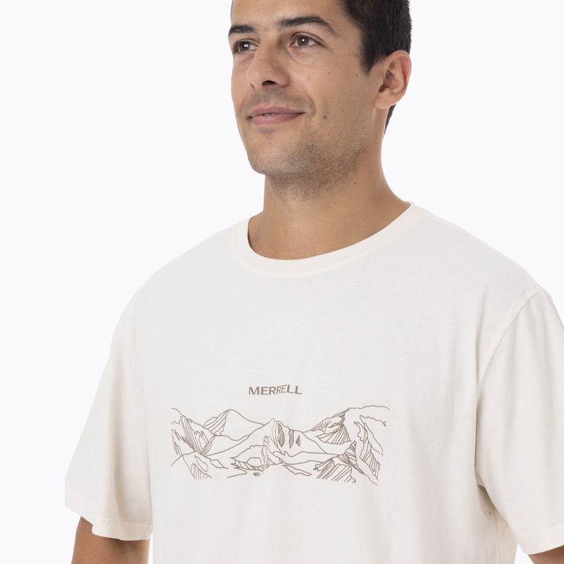 Polera Manga Corta Hombre Edeus Blanco Merrell