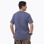 Polera Manga Corta Hombre Logo Tee Azul Merrell