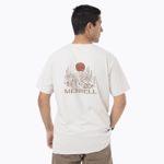 Polera Manga Corta Hombre Sapais Beige Merrell