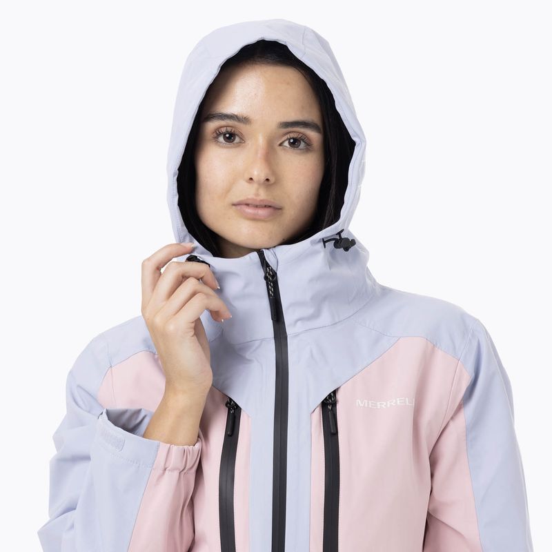 Impermeable Mujer Full Zipper Hardshell Multicolor Celeste Merrell