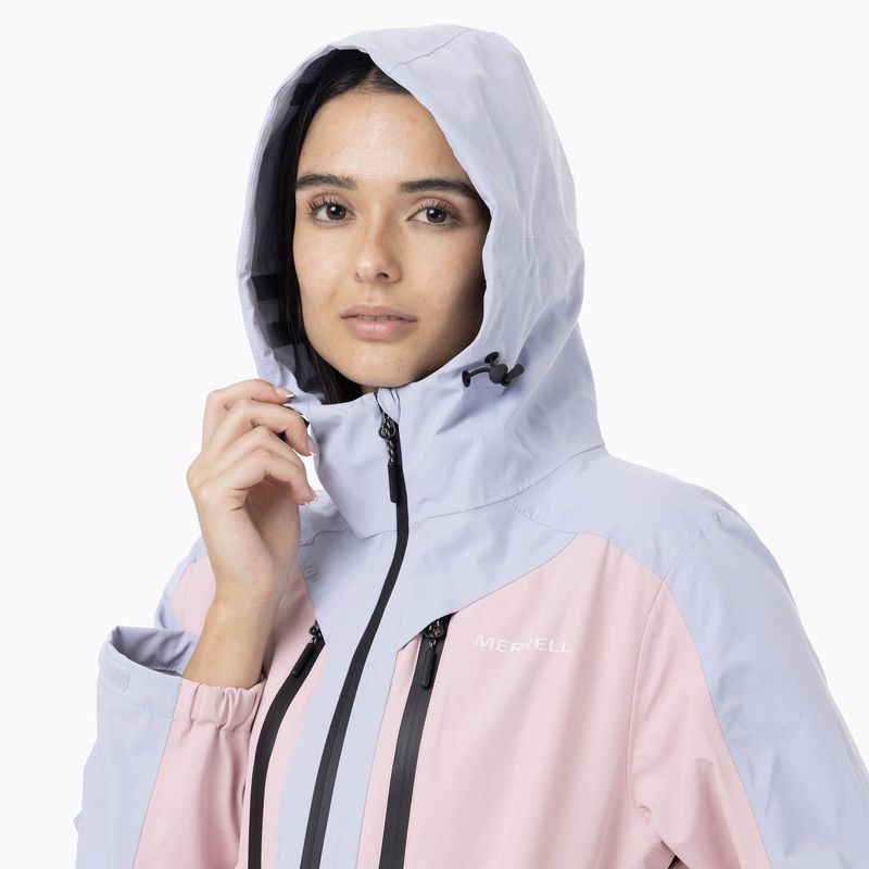 Impermeable Mujer Full Zipper Hardshell Multicolor Celeste Merrell