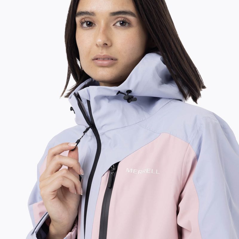 Impermeable Mujer Full Zipper Hardshell Multicolor Celeste Merrell