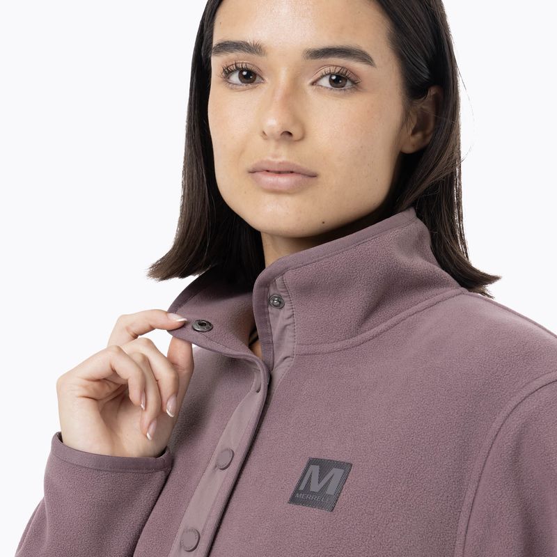 Polar Mujer Deches Snap Microfleece  Morado Merrell